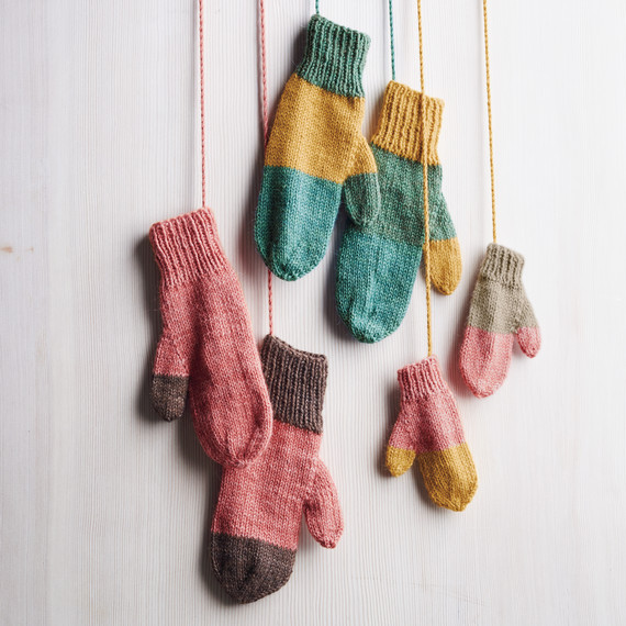 How to Knit Playful Mittens Using Leftover Yarn | Martha ...