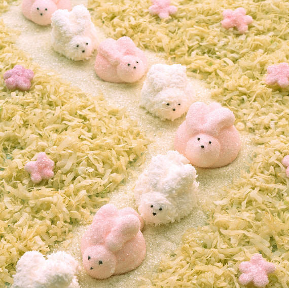 marshmallow rabbits line marshmallow rabbits line