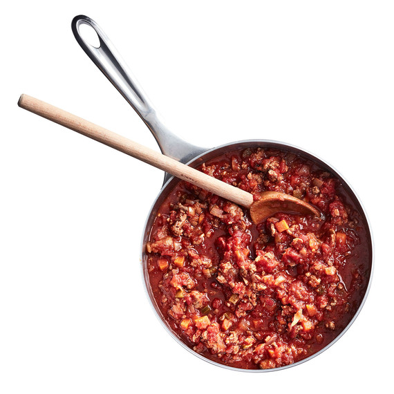 lasagna meat sauce in pan lasagna meat sauce in pan