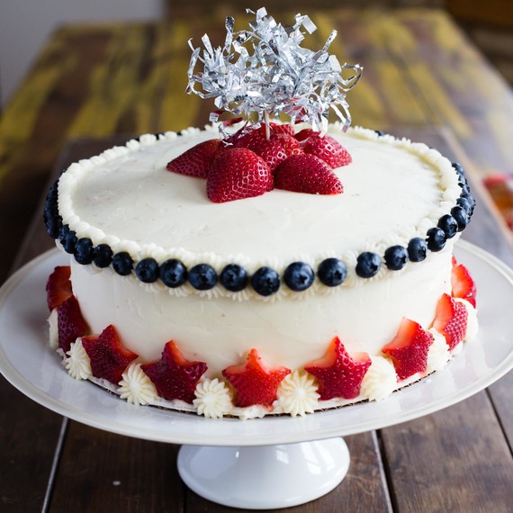 The finished cake
