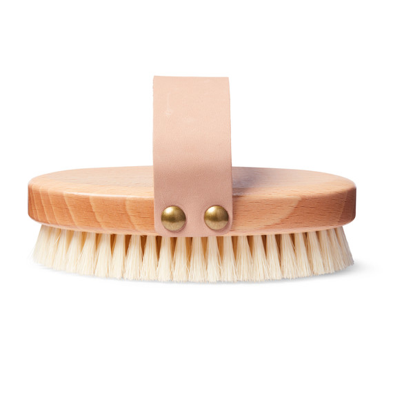 wood body scrub brush with leather strap wood body scrub brush with leather strap