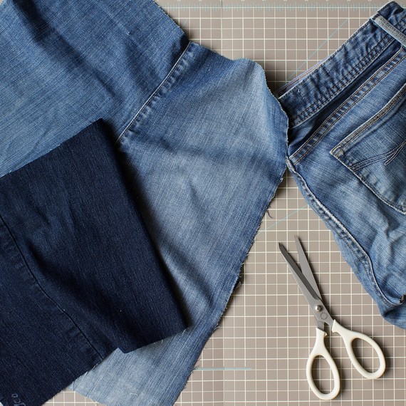 Upcycle a Pair of Jeans Into a Beautifully Stitched Place Mat