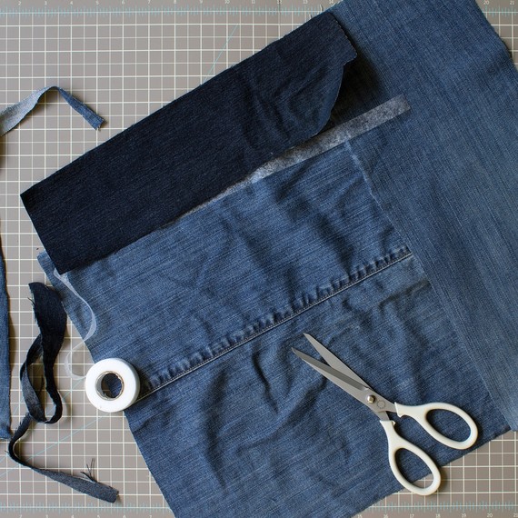 Upcycle a Pair of Jeans Into a Beautifully Stitched Place Mat