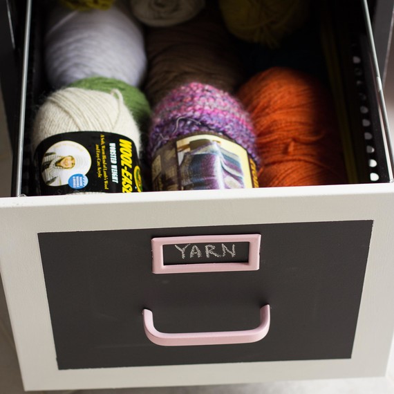 File Cabinet Yarn Storage