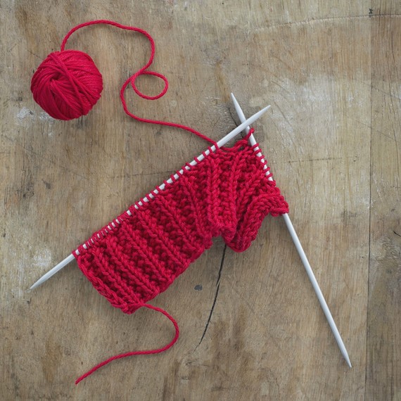 knitting red scarf knitting red scarf
