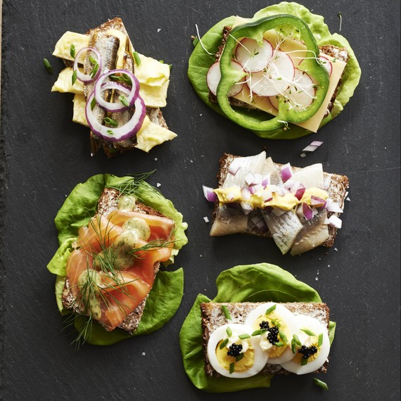 Danish Open Faced Sandwiches (Smørrebrød)