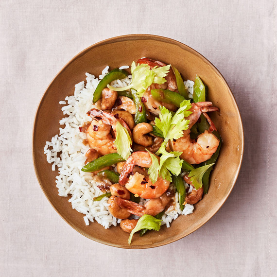 spicy cashew shrimp with rice spicy cashew shrimp with rice
