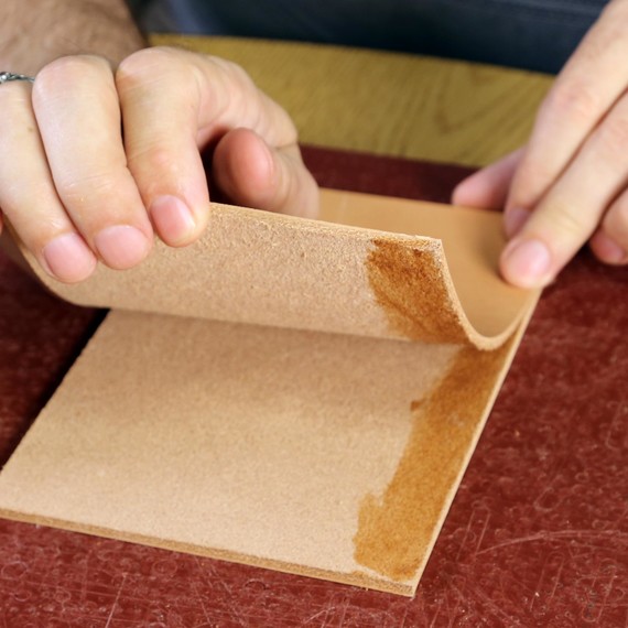 Use Rubber Cement To Hold Leather In Place