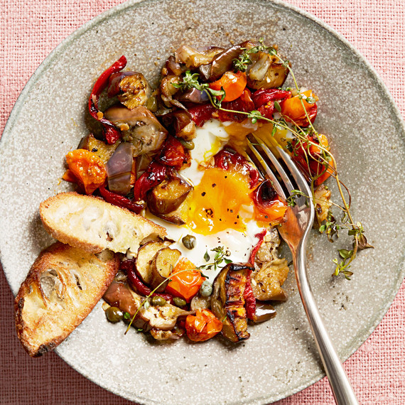 Roasted Ratatouille and Eggs Roasted Ratatouille and Eggs