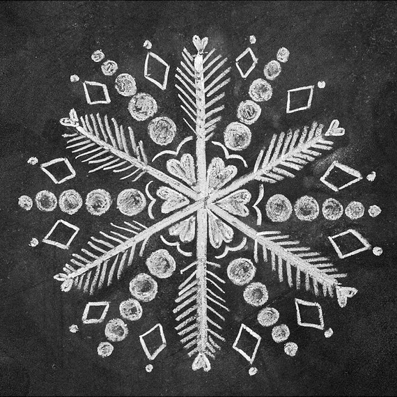 snowflake chalk art snowflake chalk art