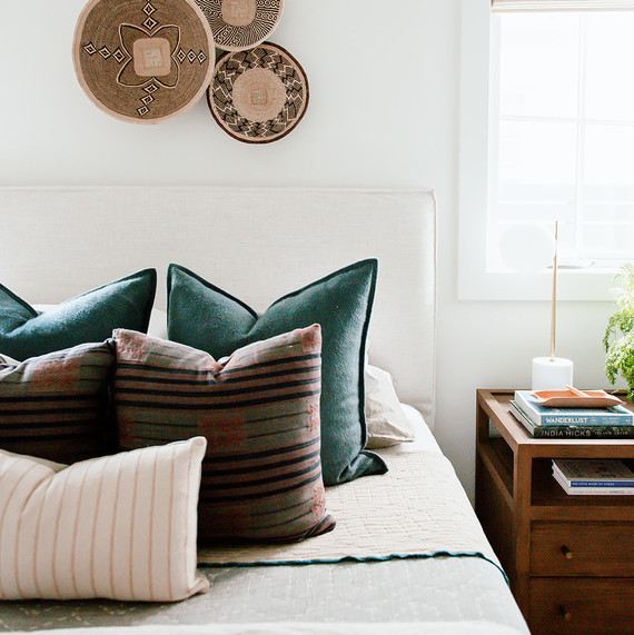 guest bedroom with basket wall decor guest bedroom with basket wall decor