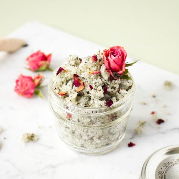 green tea and rose sugar scrub green tea and rose sugar scrub