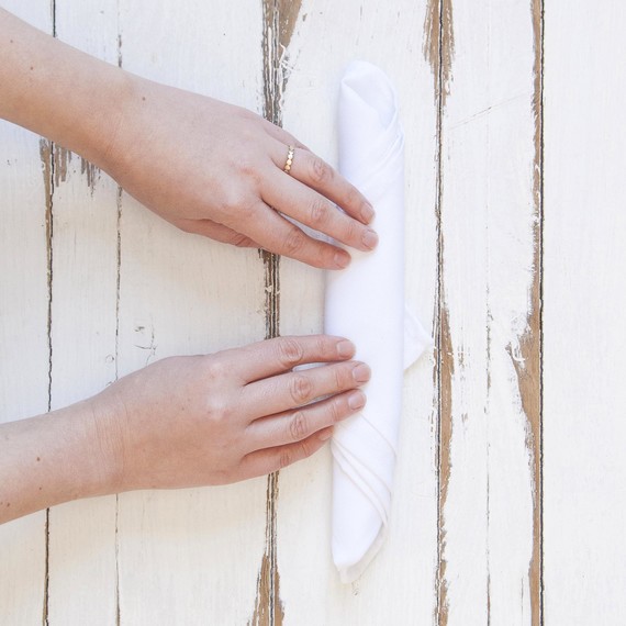 rolled napkin
