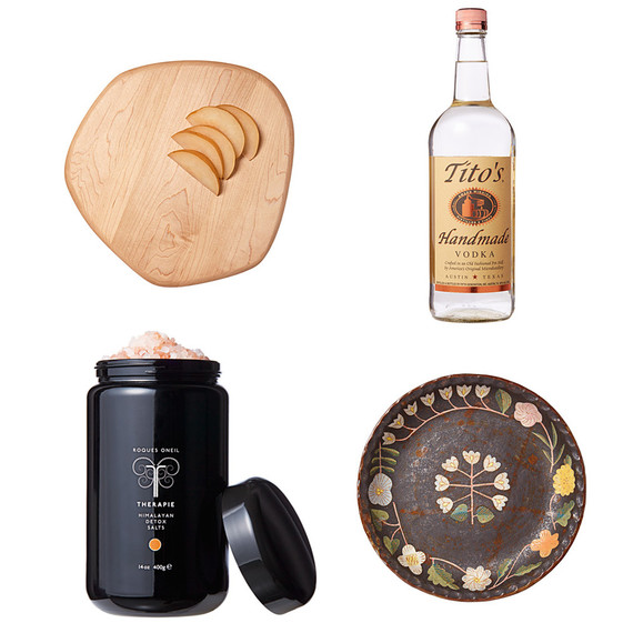 cutting board himalayan bath salts titos vodka pottery cutting board himalayan bath salts titos vodka pottery