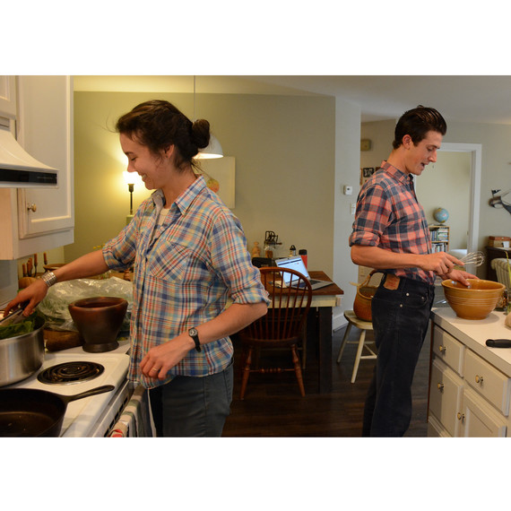 vera and gordon making dinner at home vera and gordon making dinner at home