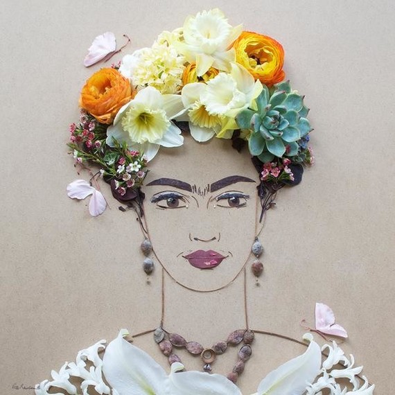 flower-art-frida-portrait flower-art-frida-portrait