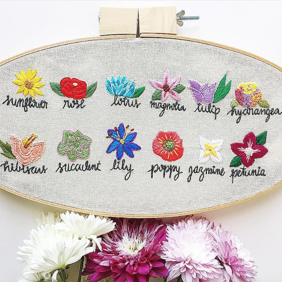 embroidered flower library by Yolish Designs embroidered flower library by Yolish Designs