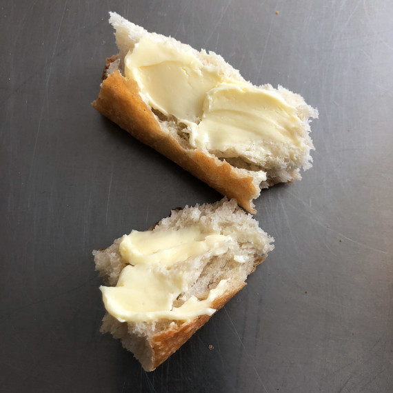 vermont creamery butter spread on bread