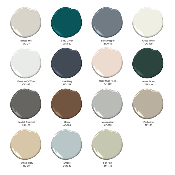 Benjamin Moore Color Palette 2024 Marje Shandra   Benjamin Moore Grid Color Trends 2019 Sq 