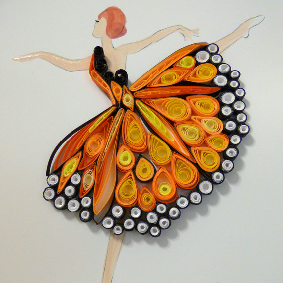 Deb Booth quilled paper tiny dancer Deb Booth quilled paper tiny dancer