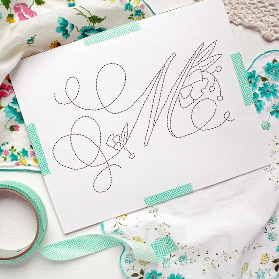 embroidered monogram step 2 tape embroidered monogram step 2 tape