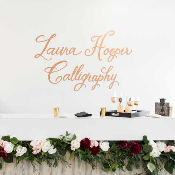 Laura Hooper calligraphy party
