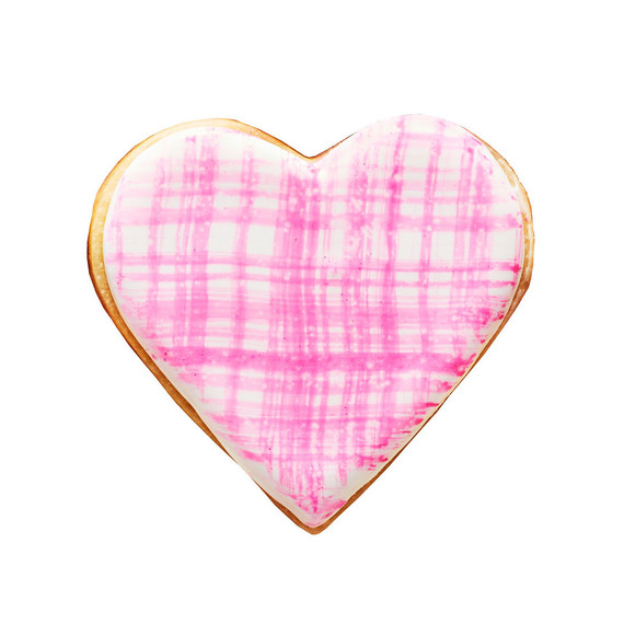 painted heart sugar cookie painted heart sugar cookie