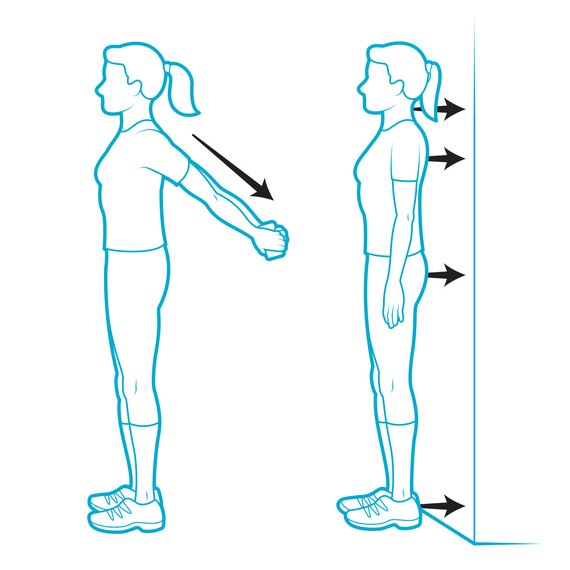 illustration posture stretches waiting in line illustration posture stretches waiting in line