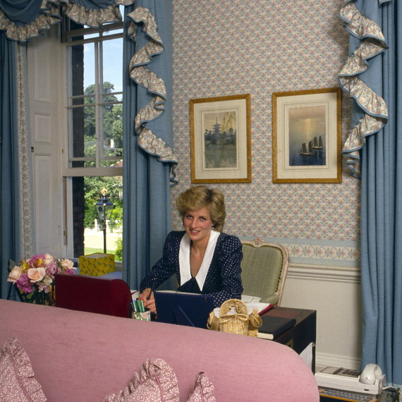 Princess Diana in Her Sitting Room Princess Diana in Her Sitting Room