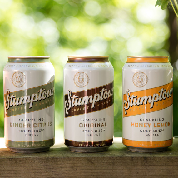 Three cans Stumptown sparkling coffee variety Three cans Stumptown sparkling coffee variety