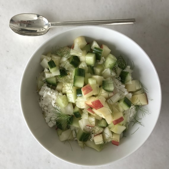chopped salad with cottage cheese chopped salad with cottage cheese