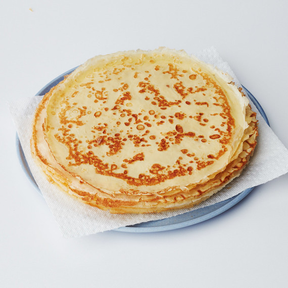 stack of crepes on plate stack of crepes on plate