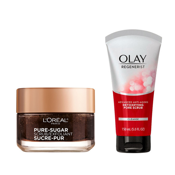 loreal sugar scrub and olay regenerist exfoliants loreal sugar scrub and olay regenerist exfoliants