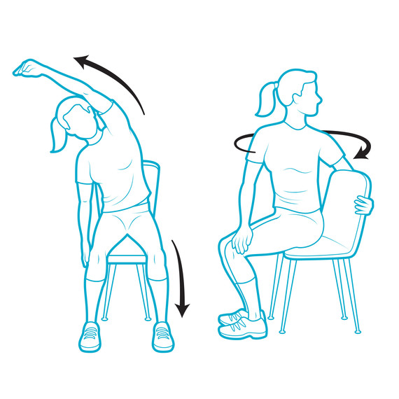 illustration posture stretches talking on phone illustration posture stretches talking on phone