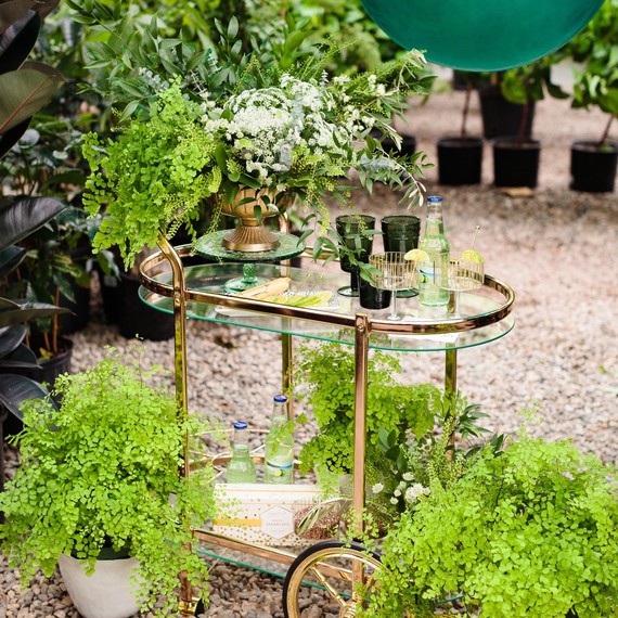 greenhouse party bar cart greenhouse party bar cart