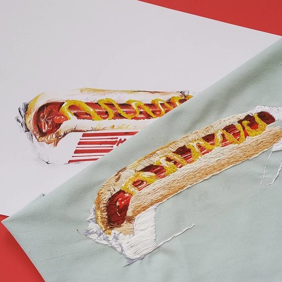 embroidery-food-hot-dog embroidery-food-hot-dog