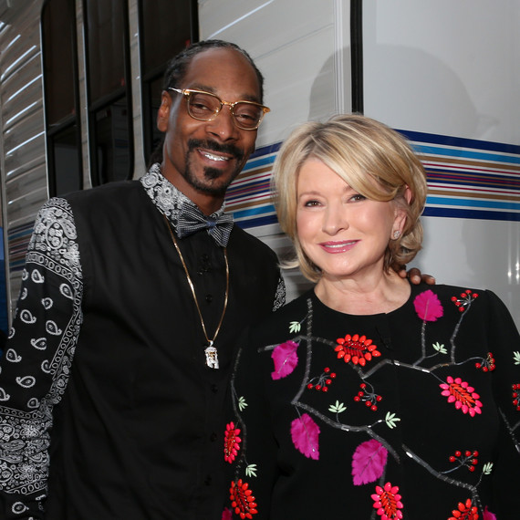 Snoop Dogg and Martha Stewart at the Comedy Central Roast of Justin Bieber. Snoop Dogg and Martha Stewart at the Comedy Central Roast of Justin Bieber.