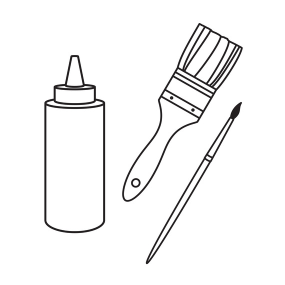 squeeze bottle brushes cookie decoration illustrations squeeze bottle brushes cookie decoration illustrations