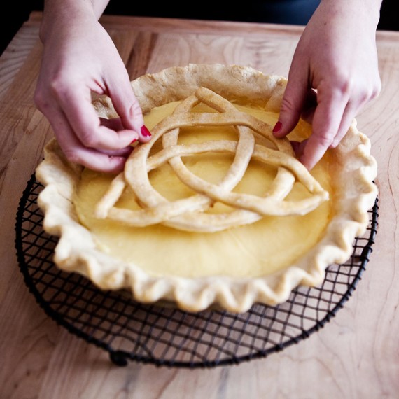 Transfer to prepared pie