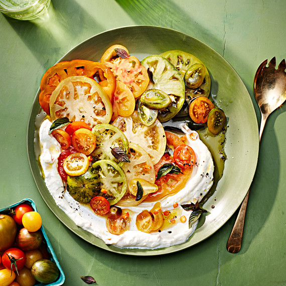 tomato salad with chile yogurt tomato salad with chile yogurt