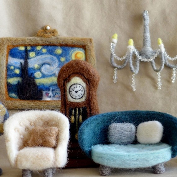 Winnie Chui's needle-felted wool furniture Winnie Chui's needle-felted wool furniture