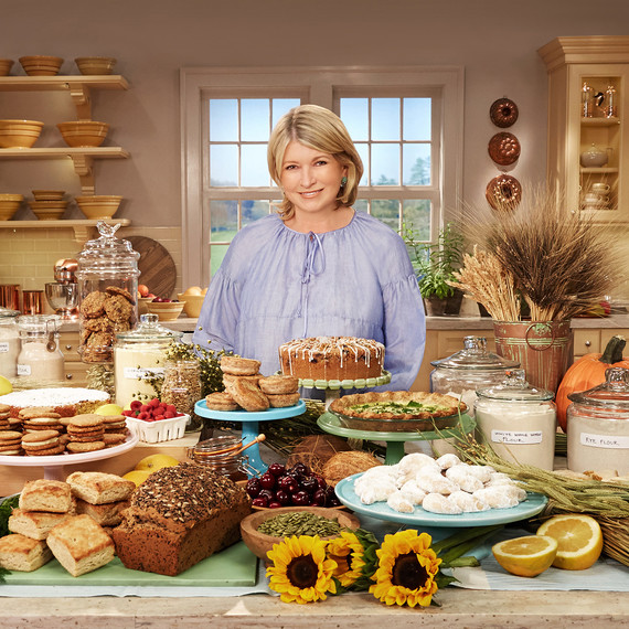 martha behind spread of food martha behind spread of food