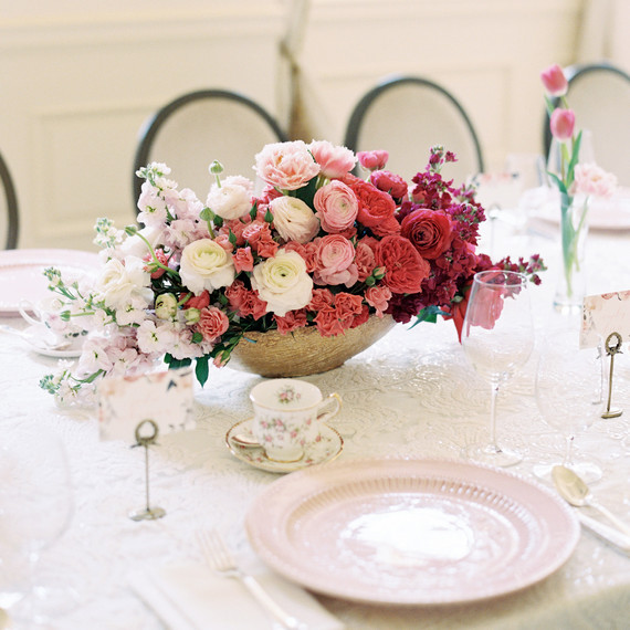 pink baby shower table pink baby shower table