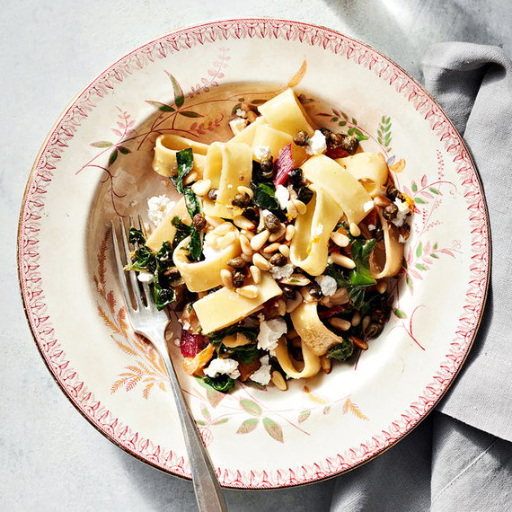 swiss chard and feta pasta swiss chard and feta pasta