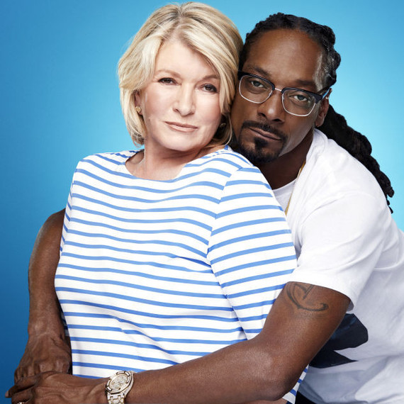 Martha and Snoop in a promotional image for their new show Martha and Snoop in a promotional image for their new show