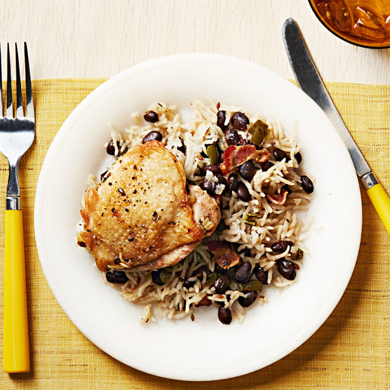 one pan cuban chicken with rice beans one pan cuban chicken with rice beans