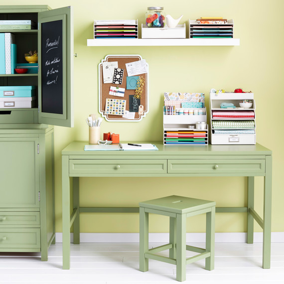 staples green desk craft room organization staples green desk craft room organization