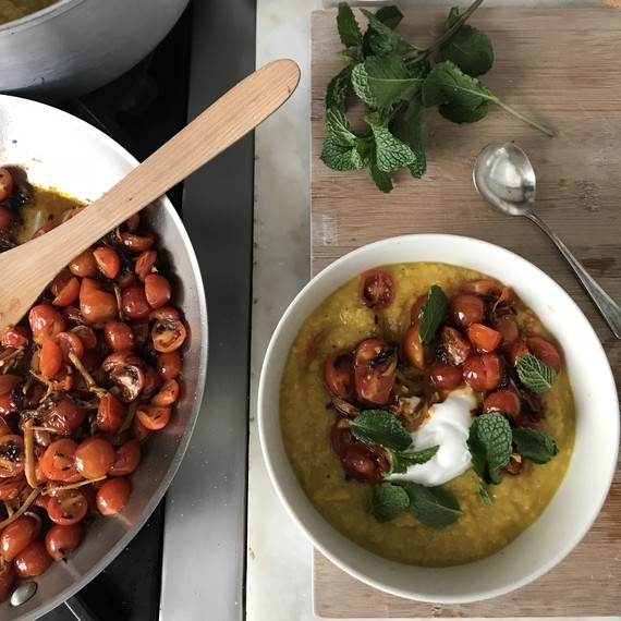 golden dal with gingered tomatoes golden dal with gingered tomatoes