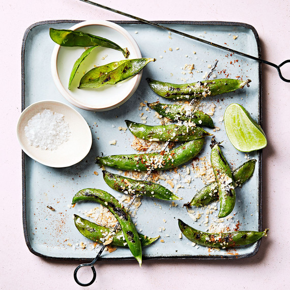 grilled peas with toasted coconut grilled peas with toasted coconut
