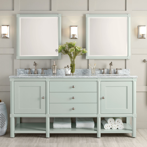 these bath vanities deliver on storage and style | martha stewart